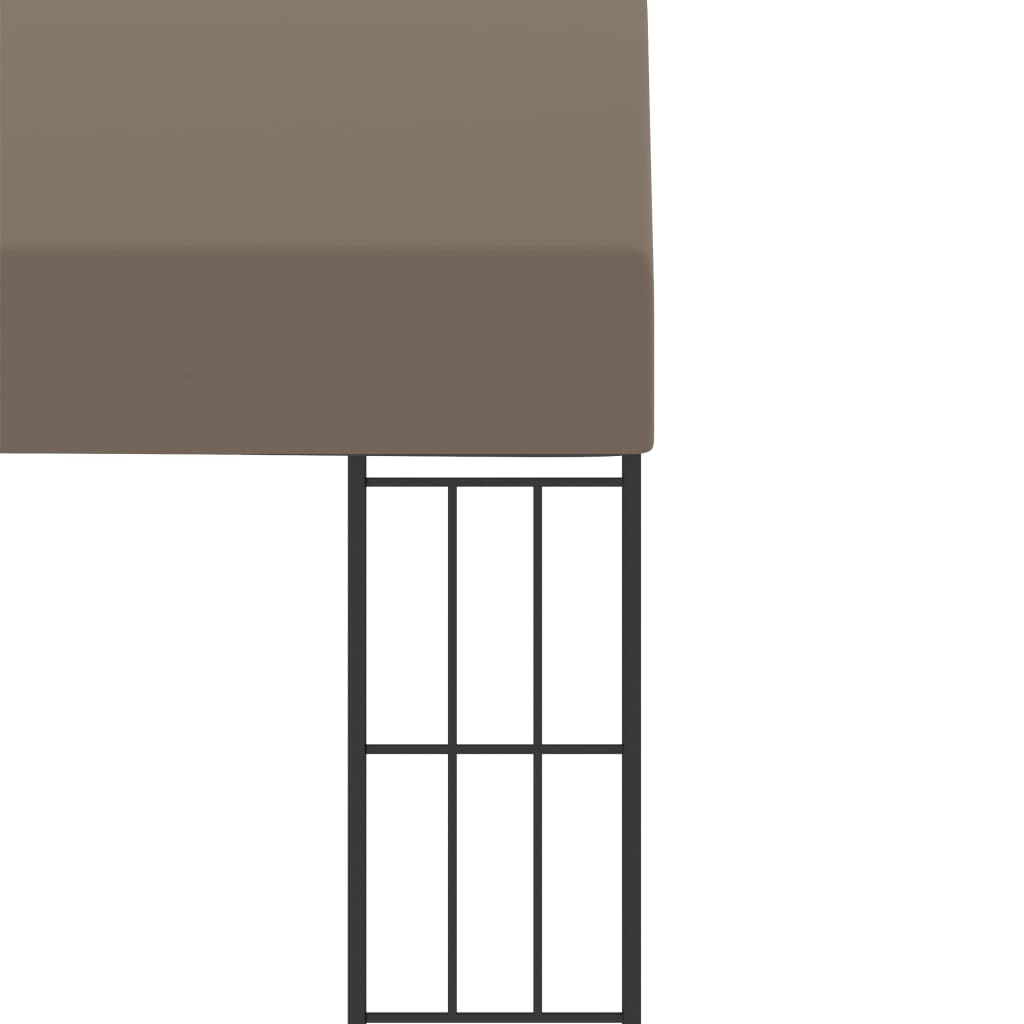 Wand-Pavillon 3x6 m Anthrazit Stoff