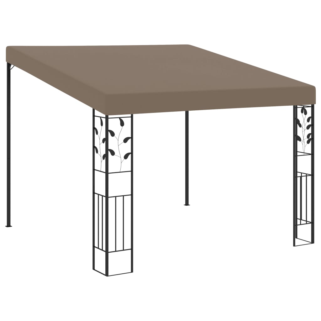 Wand-Pavillon 4x3x2,5 m Taupe