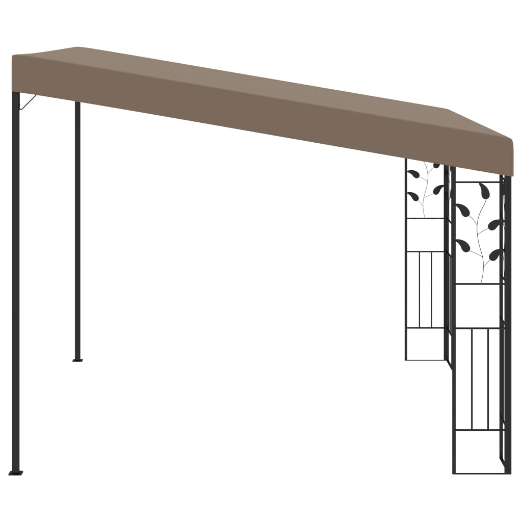 Wand-Pavillon 4x3x2,5 m Taupe