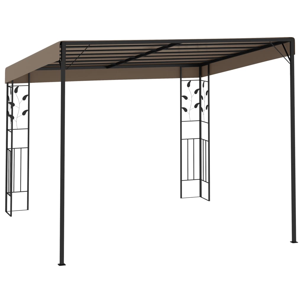 Wand-Pavillon 4x3x2,5 m Taupe