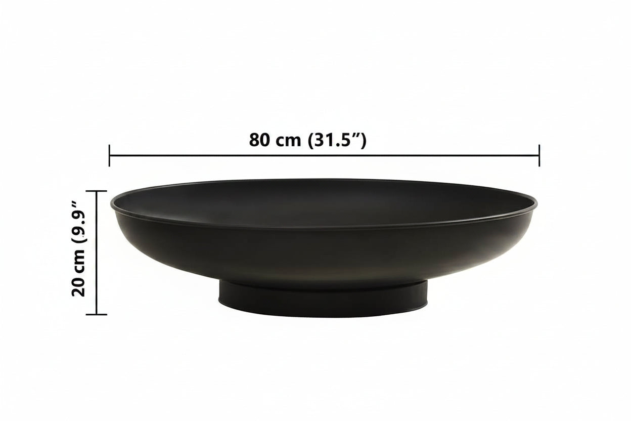 Feuerschale 80 cm Stahl
