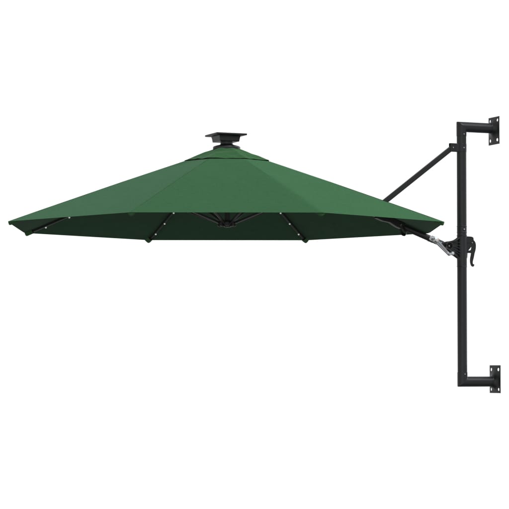 Sonnenschirm Zur Wandmontage Mit Leds 300 Cm