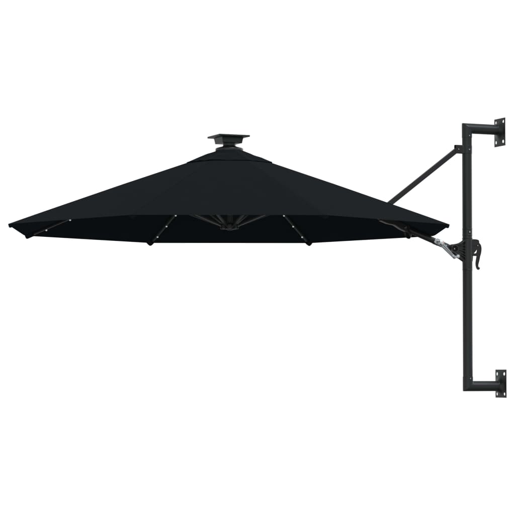Sonnenschirm Zur Wandmontage Mit Leds 300 Cm