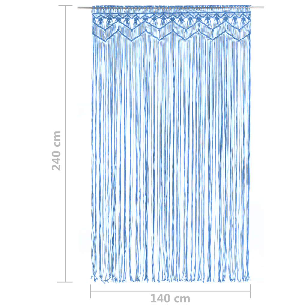 Makramee Vorhang 140x240 cm Baumwolle