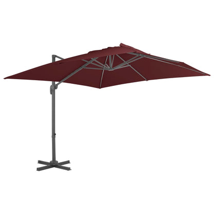 Ampelschirm Mit Aluminiummast 400 X 300 Cm Sand
