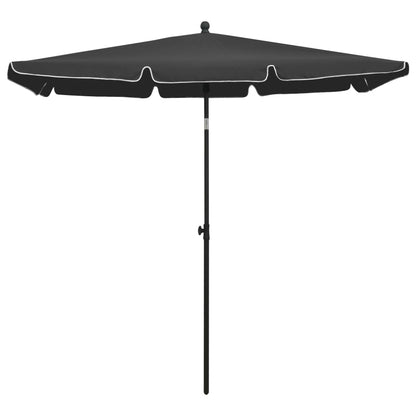 Sonnenschirm mit Mast 210x140 cm Sandfarben