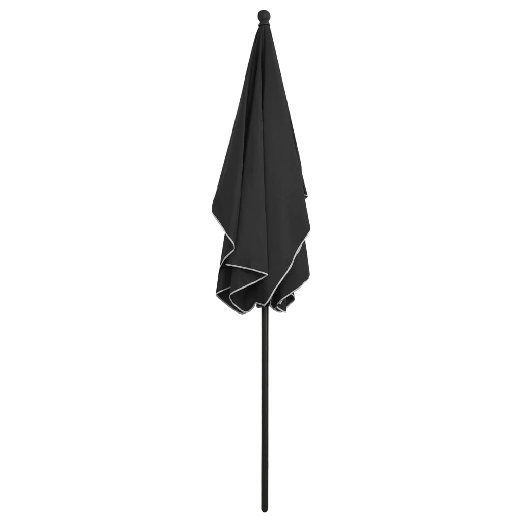 Sonnenschirm mit Mast 210x140 cm Sandfarben