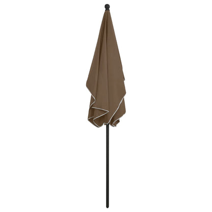 Sonnenschirm mit Mast 210x140 cm Sandfarben
