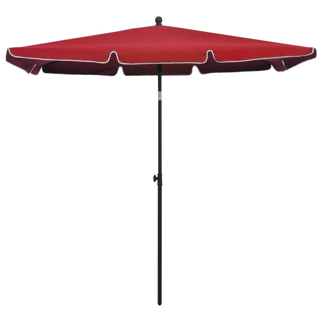 Sonnenschirm mit Mast 210x140 cm Sandfarben