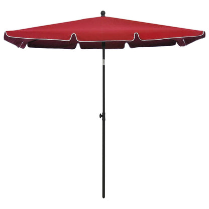 Sonnenschirm mit Mast 210x140 cm Sandfarben