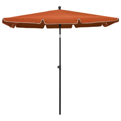 Sonnenschirm mit Mast 210x140 cm Sandfarben