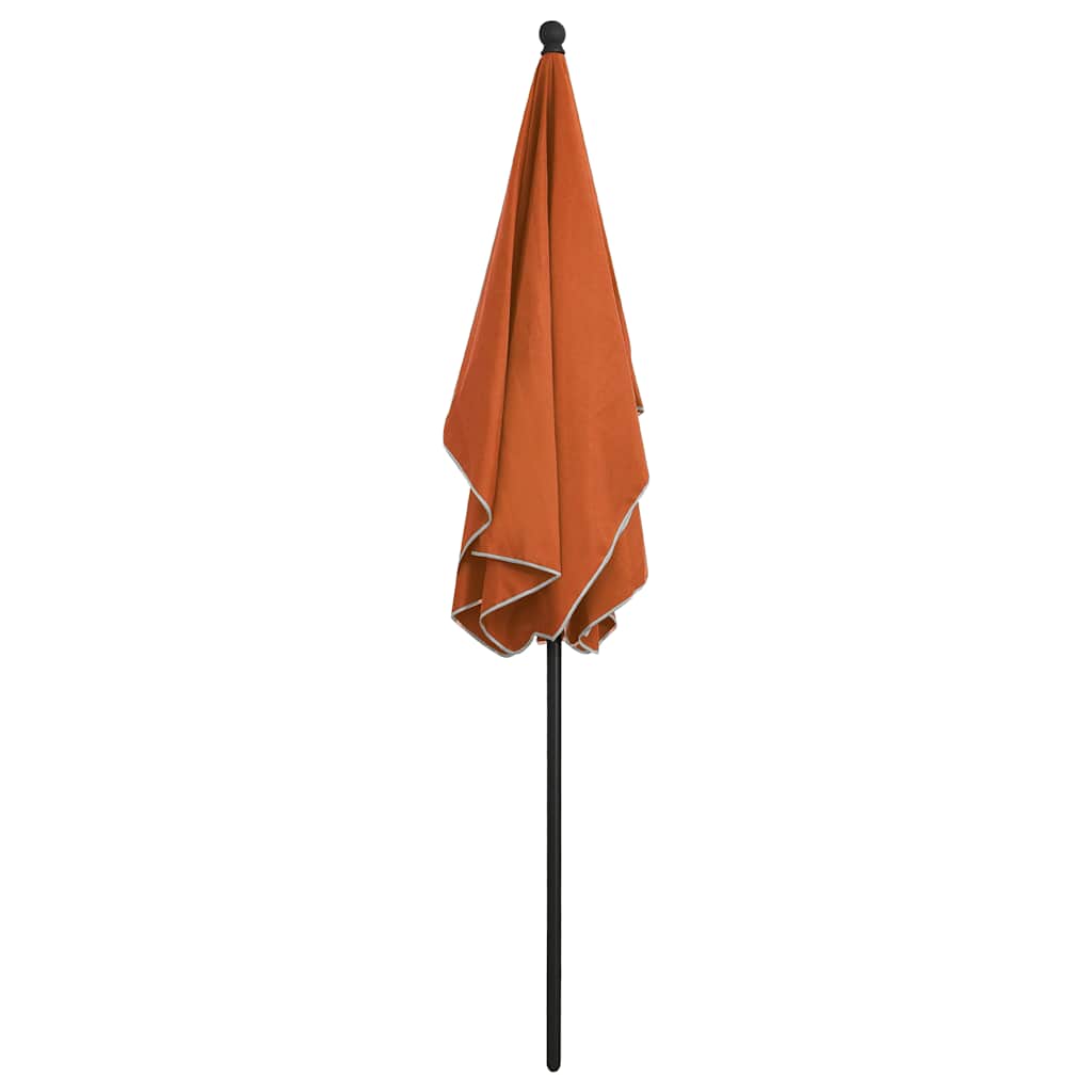 Sonnenschirm mit Mast 210x140 cm Sandfarben