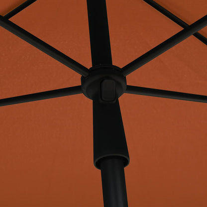 Sonnenschirm mit Mast 210x140 cm Sandfarben