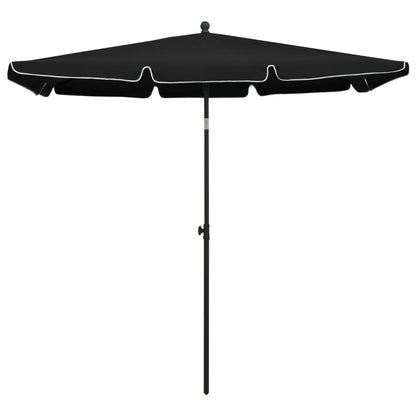 Sonnenschirm mit Mast 210x140 cm Sandfarben