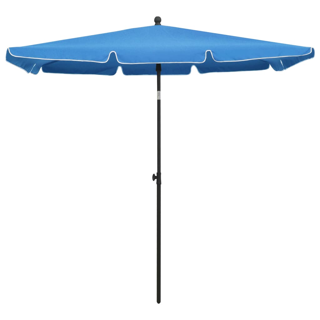 Sonnenschirm mit Mast 210x140 cm Sandfarben