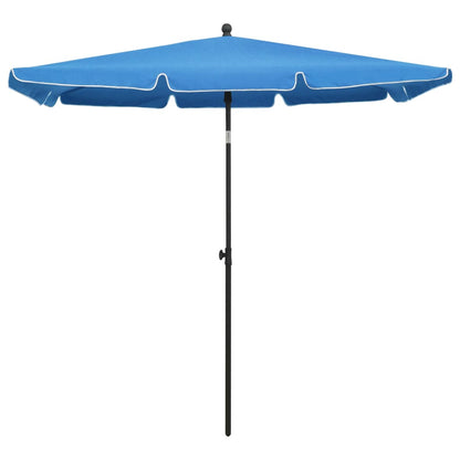 Sonnenschirm mit Mast 210x140 cm Sandfarben