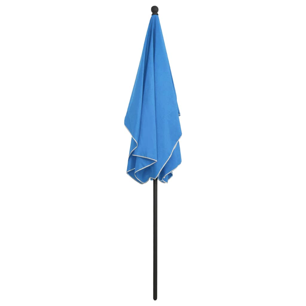 Sonnenschirm mit Mast 210x140 cm Sandfarben