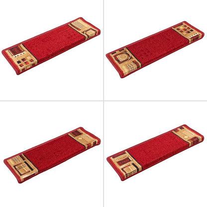 Stufenmatten Selbstklebend 5 Stk. 65x21x4 cm Schwarz Grau