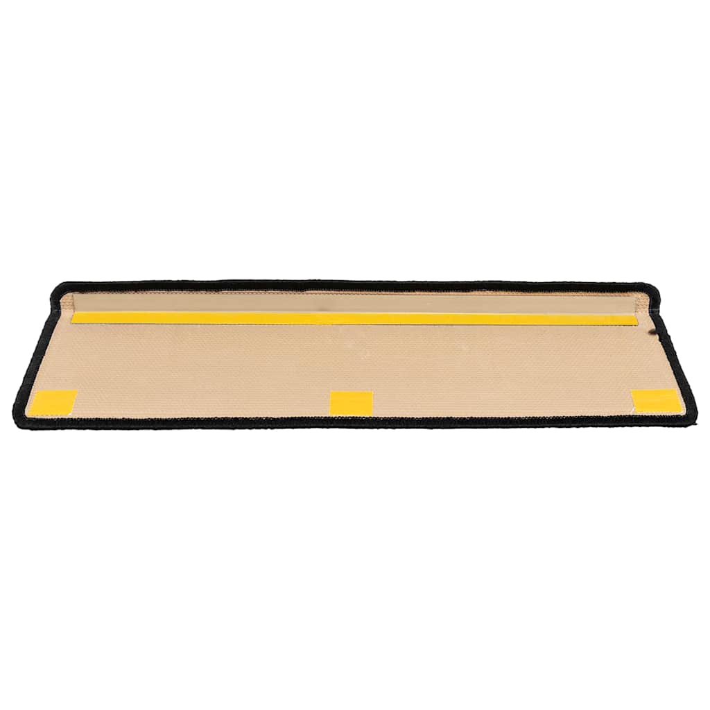 Stufenmatten Selbstklebend 5 Stk. 65x21x4 cm Schwarz Grau