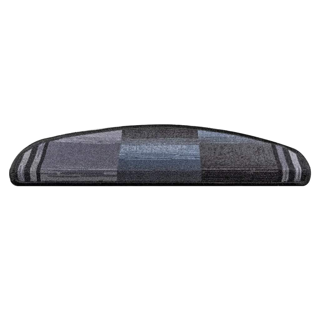 Stufenmatten Selbstklebend 10 Stk 65x21x4 cm Schwarz Grau