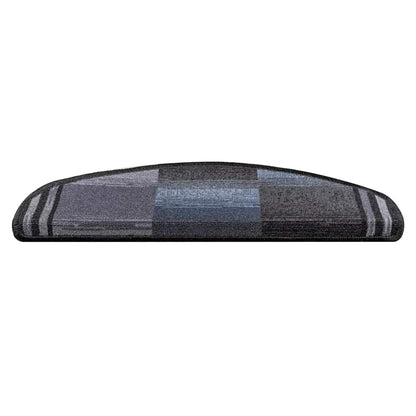 Stufenmatten Selbstklebend 10 Stk 65x21x4 cm Schwarz Grau