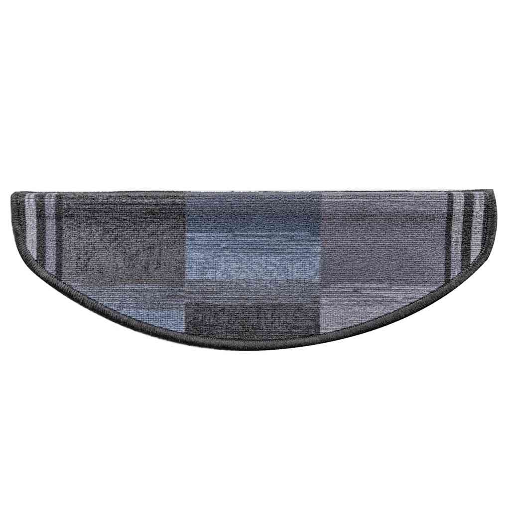 Stufenmatten Selbstklebend 10 Stk 65x21x4 cm Schwarz Grau