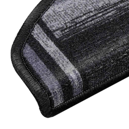 Stufenmatten Selbstklebend 10 Stk 65x21x4 cm Schwarz Grau
