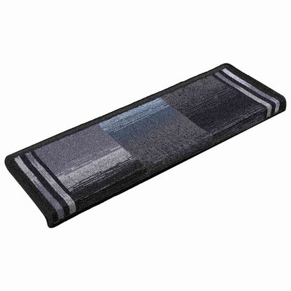 Stufenmatten Selbstklebend 5 Stk. 65x21x4 cm Schwarz Grau