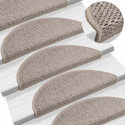 Treppenmatten Selbstklebend Sisal-Optik 15 Stk. 56x17x3cm Blau