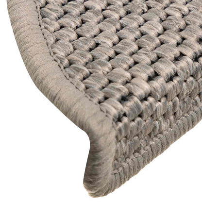 Treppenmatten Selbstklebend Sisal-Optik 15 Stk. 56x17x3cm Blau
