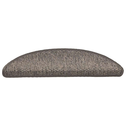 Treppenmatten Selbstklebend Sisal-Optik 15 Stk. 56x17x3cm Blau