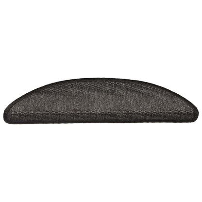 Treppenmatten Selbstklebend Sisal-Optik 15 Stk. 56x17x3cm Blau