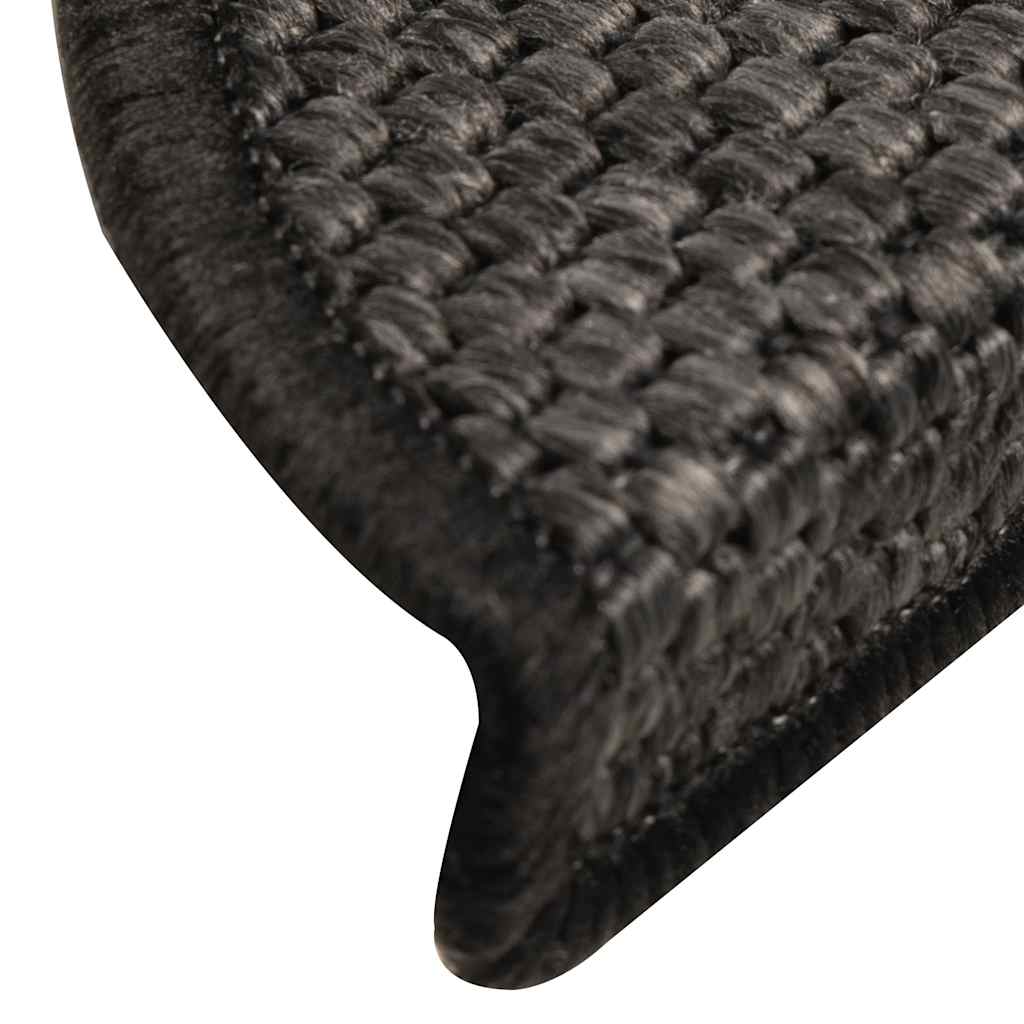 Treppenmatten Selbstklebend Sisal-Optik 15 Stk. 56x17x3cm Blau