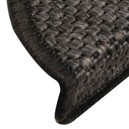 Treppenmatten Selbstklebend Sisal-Optik 15 Stk. 56x17x3cm Blau