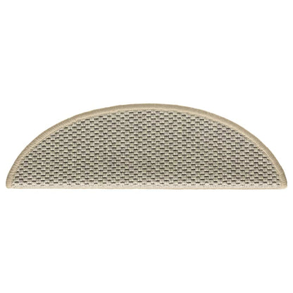 Treppenmatten Selbstklebend Sisal-Optik 15 Stk. 56x17x3cm Blau