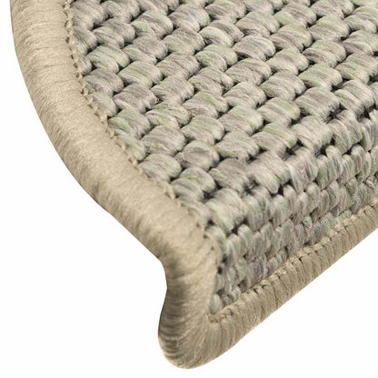 Treppenmatten Selbstklebend Sisal-Optik 15 Stk. 56x17x3cm Blau