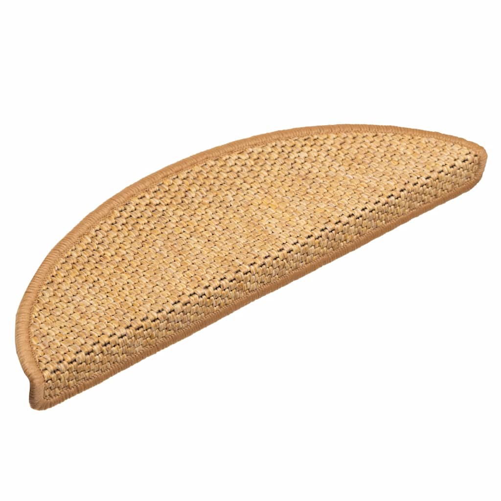 Treppenmatten Selbstklebend Sisal-Optik 15 Stk. 56x17x3cm Blau