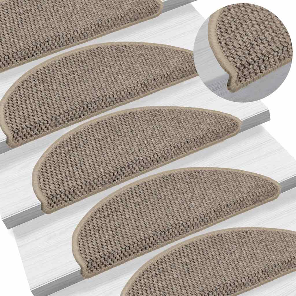 Treppenmatten Selbstklebend Sisal-Optik 15 Stk. 56x17x3cm Blau