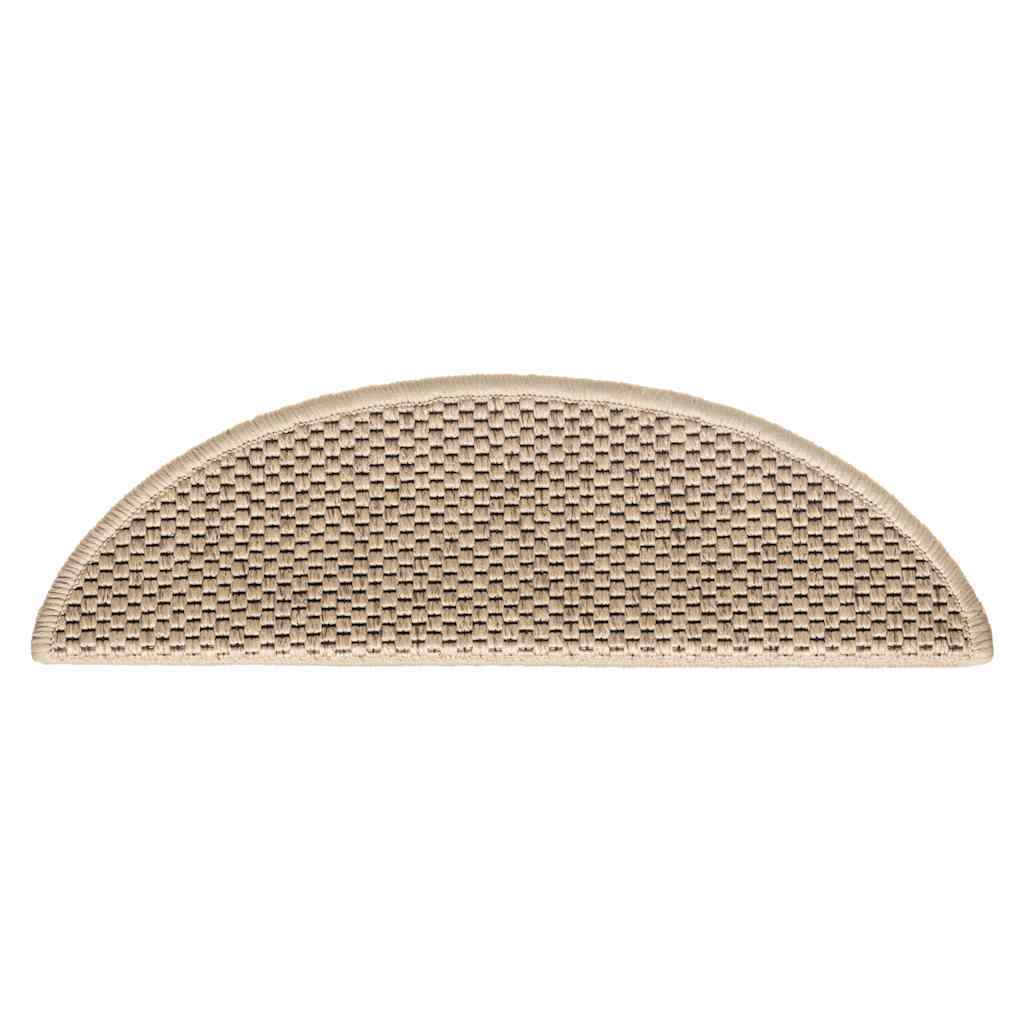 Treppenmatten Selbstklebend Sisal-Optik 15 Stk. 56x17x3cm Blau