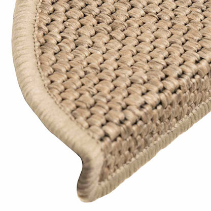 Treppenmatten Selbstklebend Sisal-Optik 15 Stk. 56x17x3cm Blau