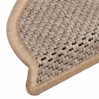 Treppenmatten Selbstklebend Sisal-Optik 15 Stk. 56x17x3cm Blau