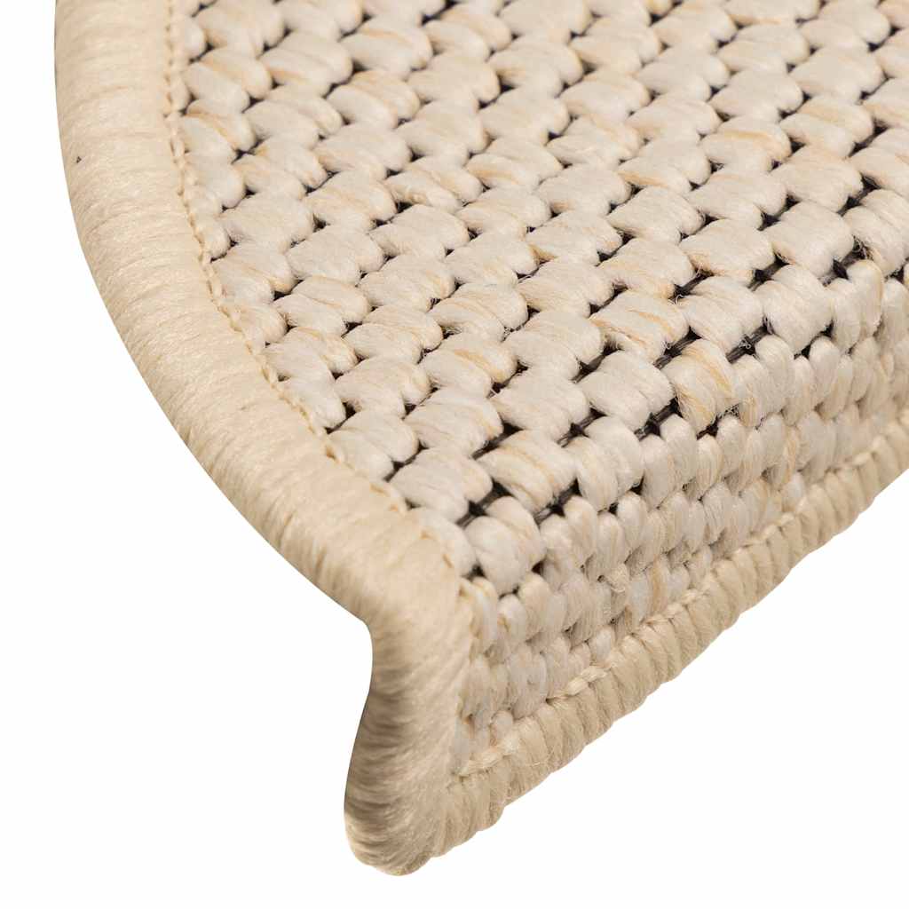 Treppenmatten Selbstklebend Sisal-Optik 15 Stk. 56x17x3cm Blau