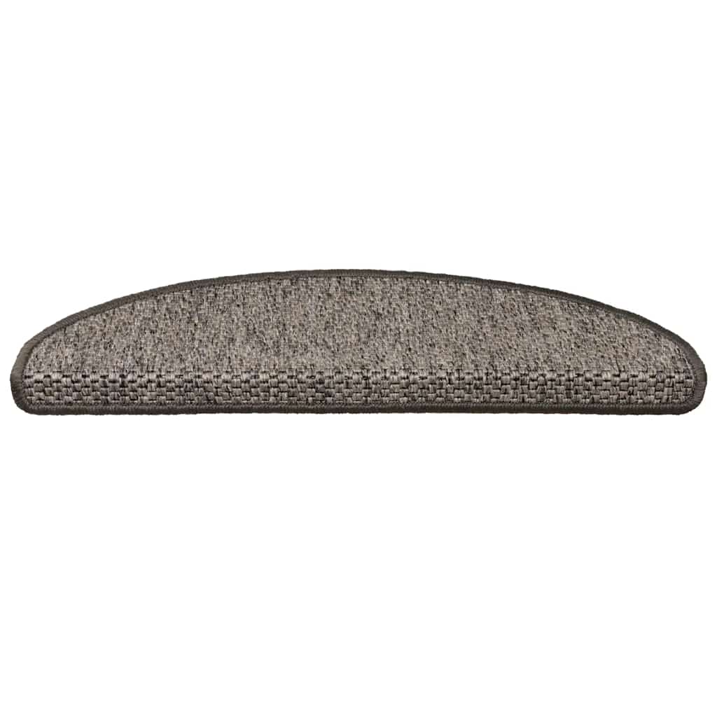 Treppenmatten Selbstklebend Sisal-Look 15 Stk. 65x21x4 Platina