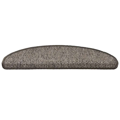 Treppenmatten Selbstklebend Sisal-Look 15 Stk. 65x21x4 Platina