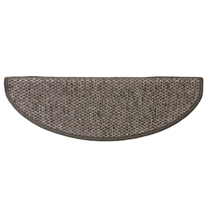 Treppenmatten Selbstklebend Sisal-Look 15 Stk. 65x21x4 Platina