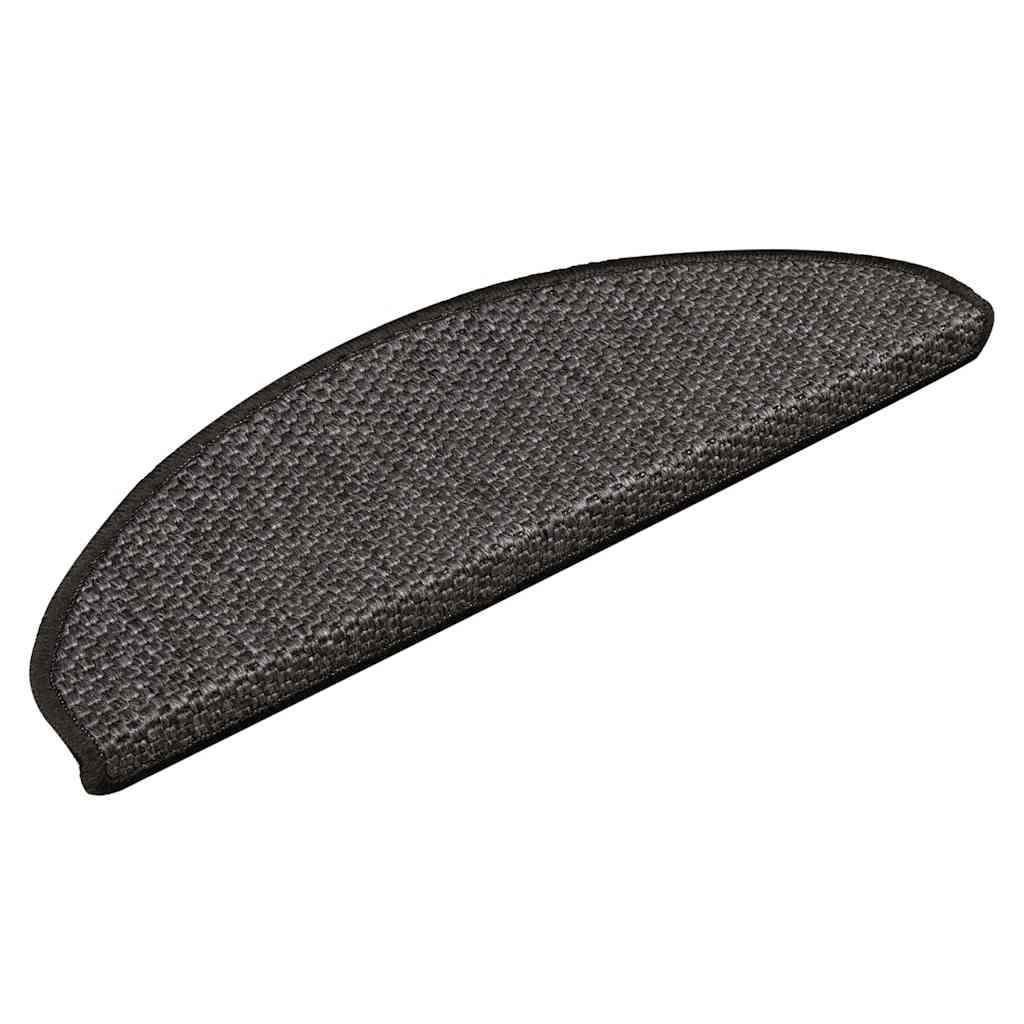 Treppenmatten Selbstklebend Sisal-Look 15 Stk. 65x21x4 Platina