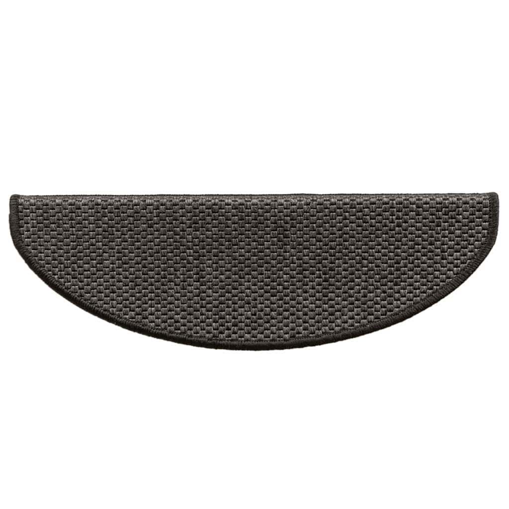 Treppenmatten Selbstklebend Sisal-Look 15 Stk. 65x21x4 Platina
