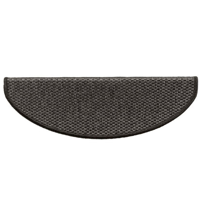 Treppenmatten Selbstklebend Sisal-Look 15 Stk. 65x21x4 Platina