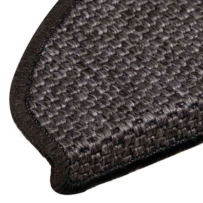 Treppenmatten Selbstklebend Sisal-Look 15 Stk. 65x21x4 Platina