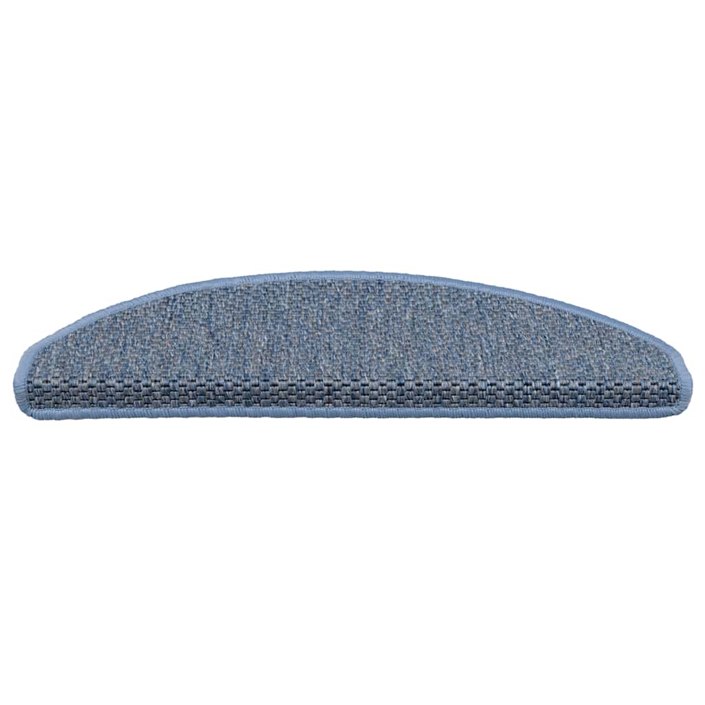 Treppenmatten Selbstklebend Sisal-Look 15 Stk. 65x21x4 Platina
